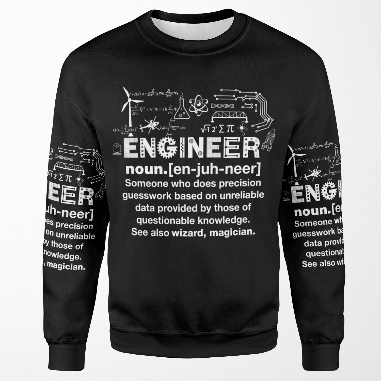 Engineer Humor Definition All-over-print Unisex Sweatshirt