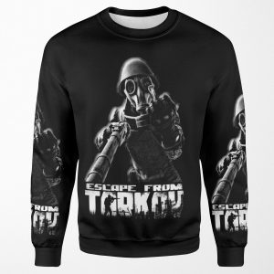 Escape From Tarkov This Is For You Black All-over-print Unisex Sweatshirt