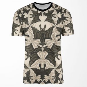 Escher Circle Limit Iv Heaven And Hell All-over-print T-shirt