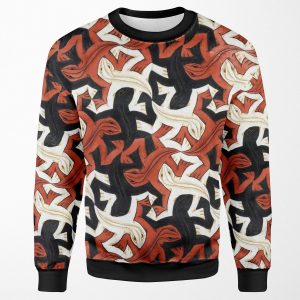 Escher Lizard All-over-print Unisex Sweatshirt