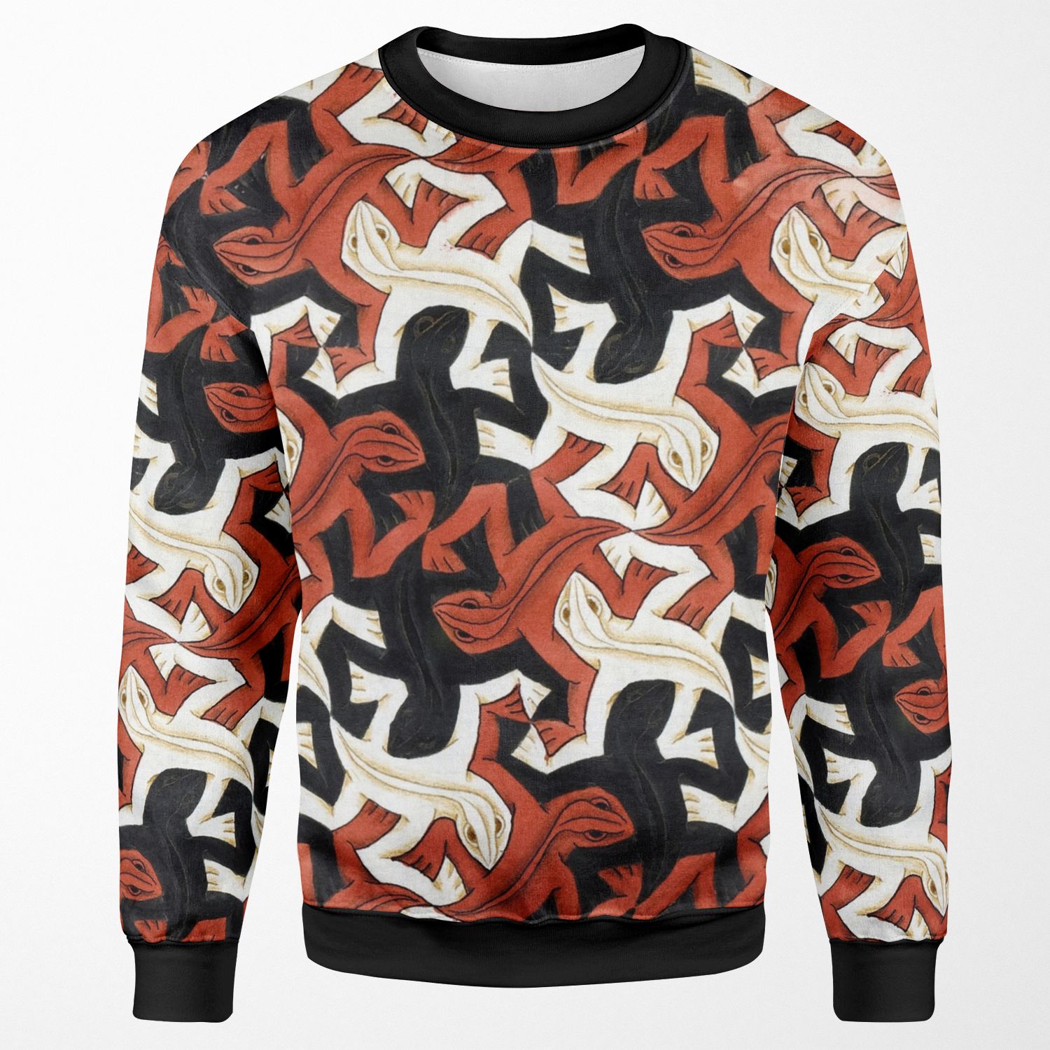 Escher Lizard All-over-print Unisex Sweatshirt