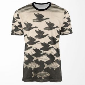 Escher Sky And Water I All-over-print T-shirt