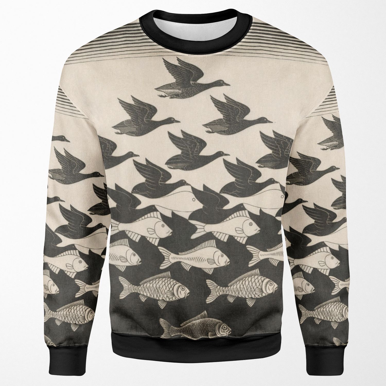 Escher Sky And Water I All-over-print Unisex Sweatshirt