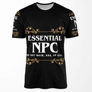Essential Npc Non Playable Character Gaming All-over-print T-shirt