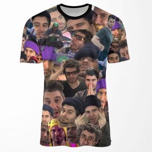 Ethan Klein H3H3 Collage All-over-print T-shirt