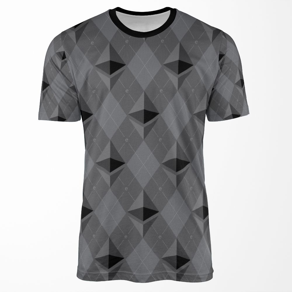 Ethereum Pattern All-over-print T-shirt
