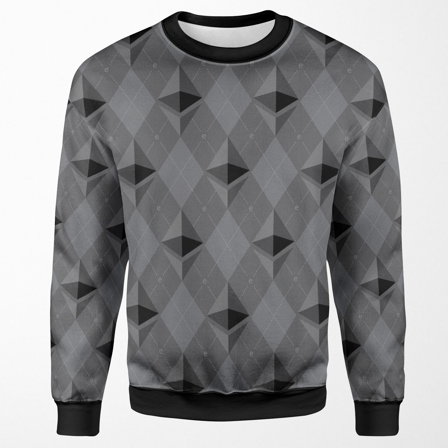Ethereum Pattern All-over-print Unisex Sweatshirt