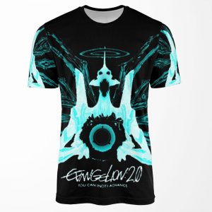 Evangelion 2 0 Eva Unit 01 Angel Logo All-over-print T-shirt