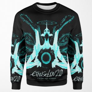Evangelion 2 0 Eva Unit 01 Angel Logo All-over-print Unisex Sweatshirt