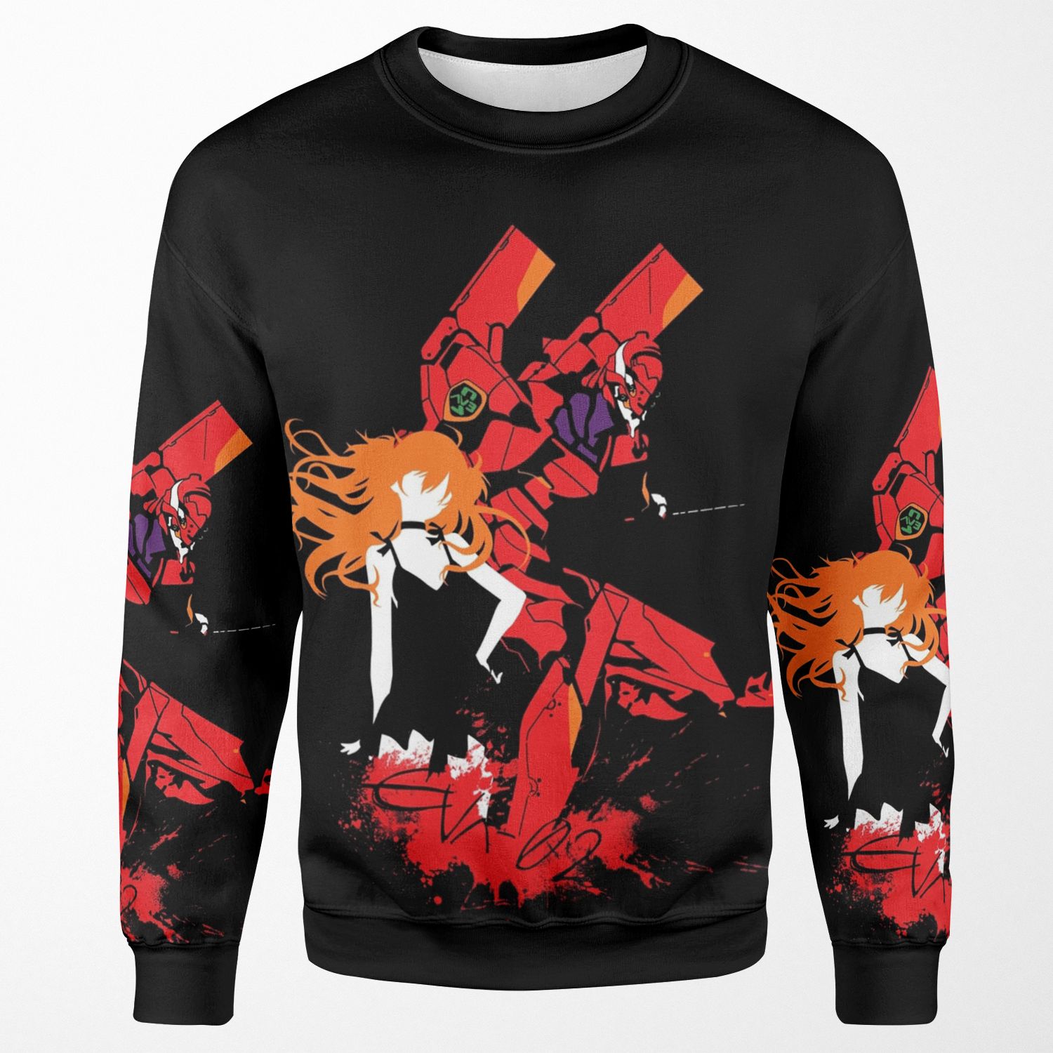 Evangelion Unit 02 All-over-print Unisex Sweatshirt