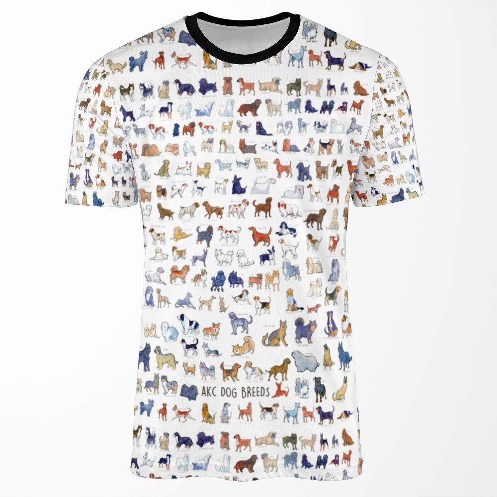 Every Akc Dog Breed All-over-print T-shirt