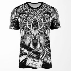 Evil Dead Groovyash All-over-print T-shirt