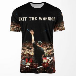 Exit The Warrior Neil Peart Legendary Rush Band Drummer For Fan Art Canvas All-over-print T-shirt