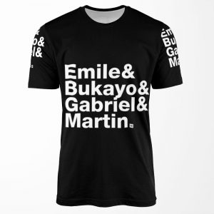 Fab Four White Type All-over-print T-shirt