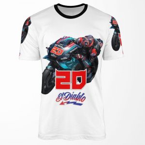 Fabio Quartararo Logo 20 El Diablo All-over-print T-shirt