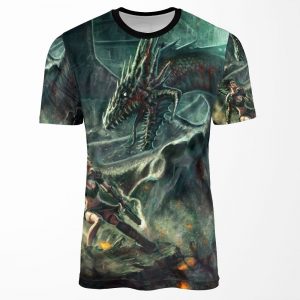 Face A Dragon By Charro All-over-print T-shirt