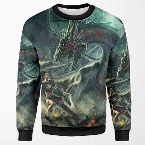 Face A Dragon By Charro All-over-print Unisex Sweatshirt