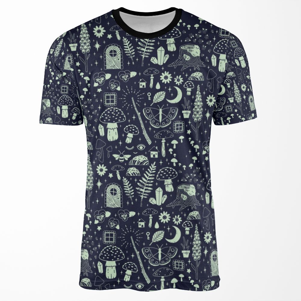 Fairy Garden Midnight All-over-print T-shirt