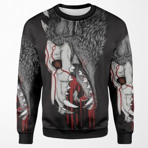 Fall Black All-over-print Unisex Sweatshirt