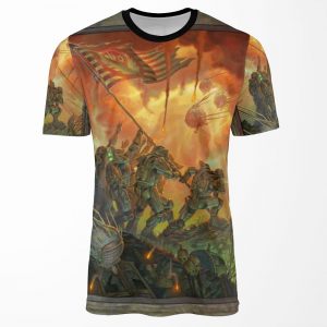 Fallout Brotherhood Of Steel Victory Fan Art Poster All-over-print T-shirt