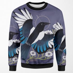Familiar European Magpie All-over-print Unisex Sweatshirt