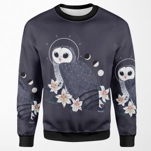 Familiar Sooty Owl All-over-print Unisex Sweatshirt