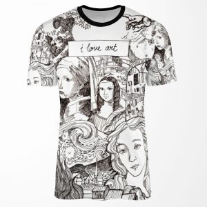Famous Paintings Art History I Love Art All-over-print T-shirt