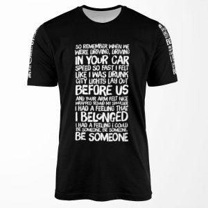 Fast Car Lyrics Tracy Chapman All-over-print T-shirt
