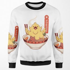 Fat Chocobo Ramen All-over-print Unisex Sweatshirt