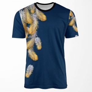 Feather Cascade All-over-print T-shirt