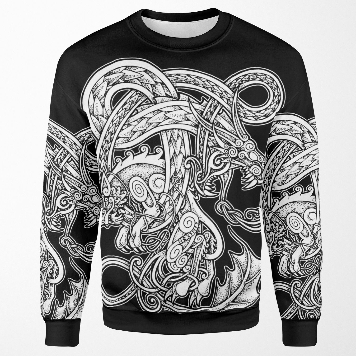 Fenrir Och Jormungand All-over-print Unisex Sweatshirt