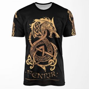 Fenrir The Nordic Monster Wolf All-over-print T-shirt