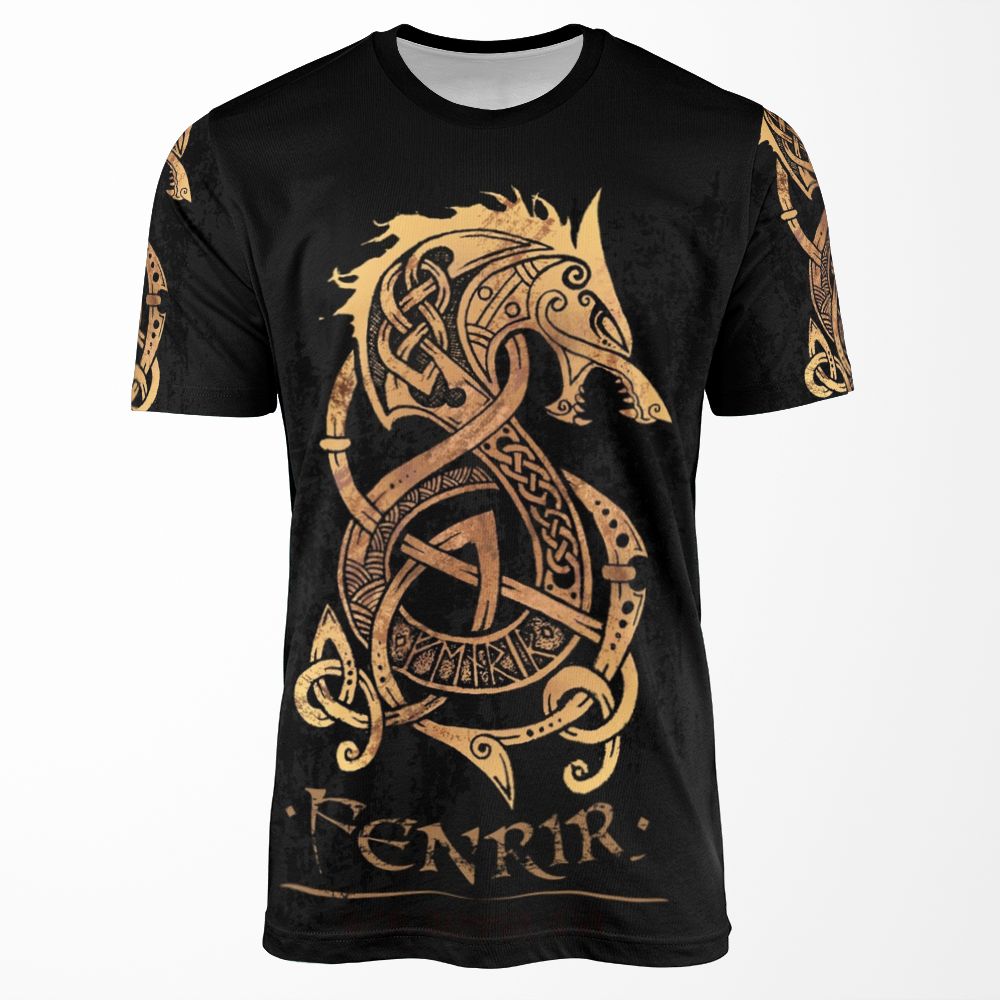 Fenrir The Nordic Monster Wolf All-over-print T-shirt