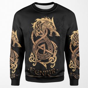 Fenrir The Nordic Monster Wolf All-over-print Unisex Sweatshirt