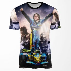 Fernando Alonso World Champion 2005 All-over-print T-shirt