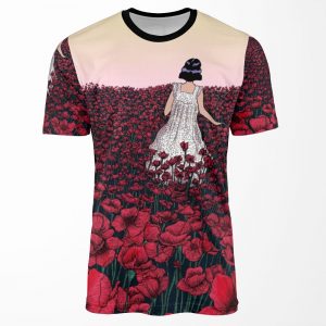 Field Of Poppies Coloured Version All-over-print T-shirt