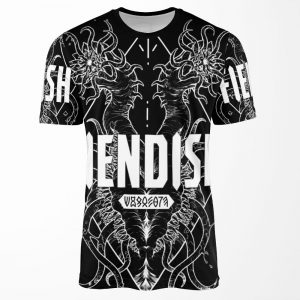 Fiendish Urgastij White All-over-print T-shirt