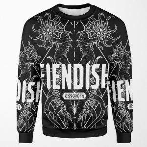 Fiendish Urgastij White All-over-print Unisex Sweatshirt