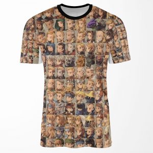Final Fantasy Tactics Character Portraits All-over-print T-shirt