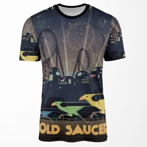 Final Fantasy Vii Gold Saucer Travel Poster All-over-print T-shirt