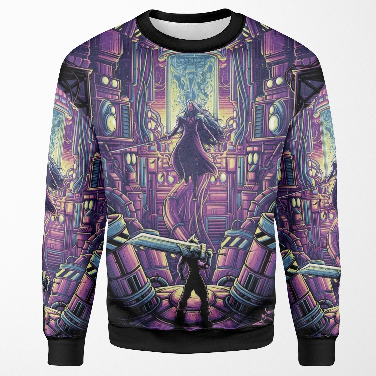 Final Fantasy Vii Remake Comic Book All-over-print Unisex Sweatshirt