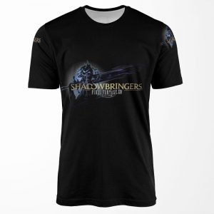 Final Fantasy Xiv Shadowbringers Logo All-over-print T-shirt
