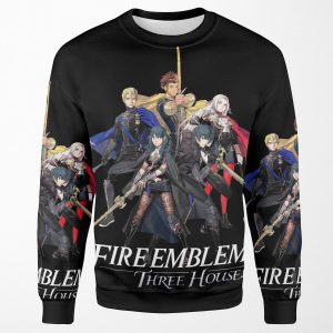 Fire Emblem Three Houses House Leaders And Byleth Male Female All-over-print Unisex Sweatshirt