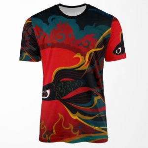 Fire Fish All-over-print T-shirt