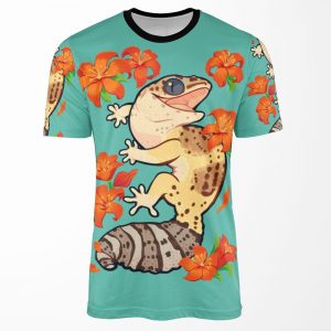 Fire Lily Gecko All-over-print T-shirt