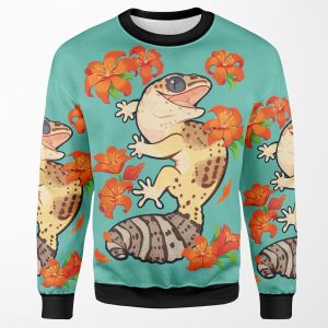 Fire Lily Gecko All-over-print Unisex Sweatshirt