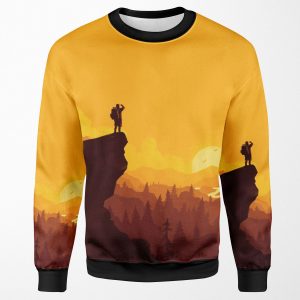 Firewatch Art Design 4K All-over-print Unisex Sweatshirt