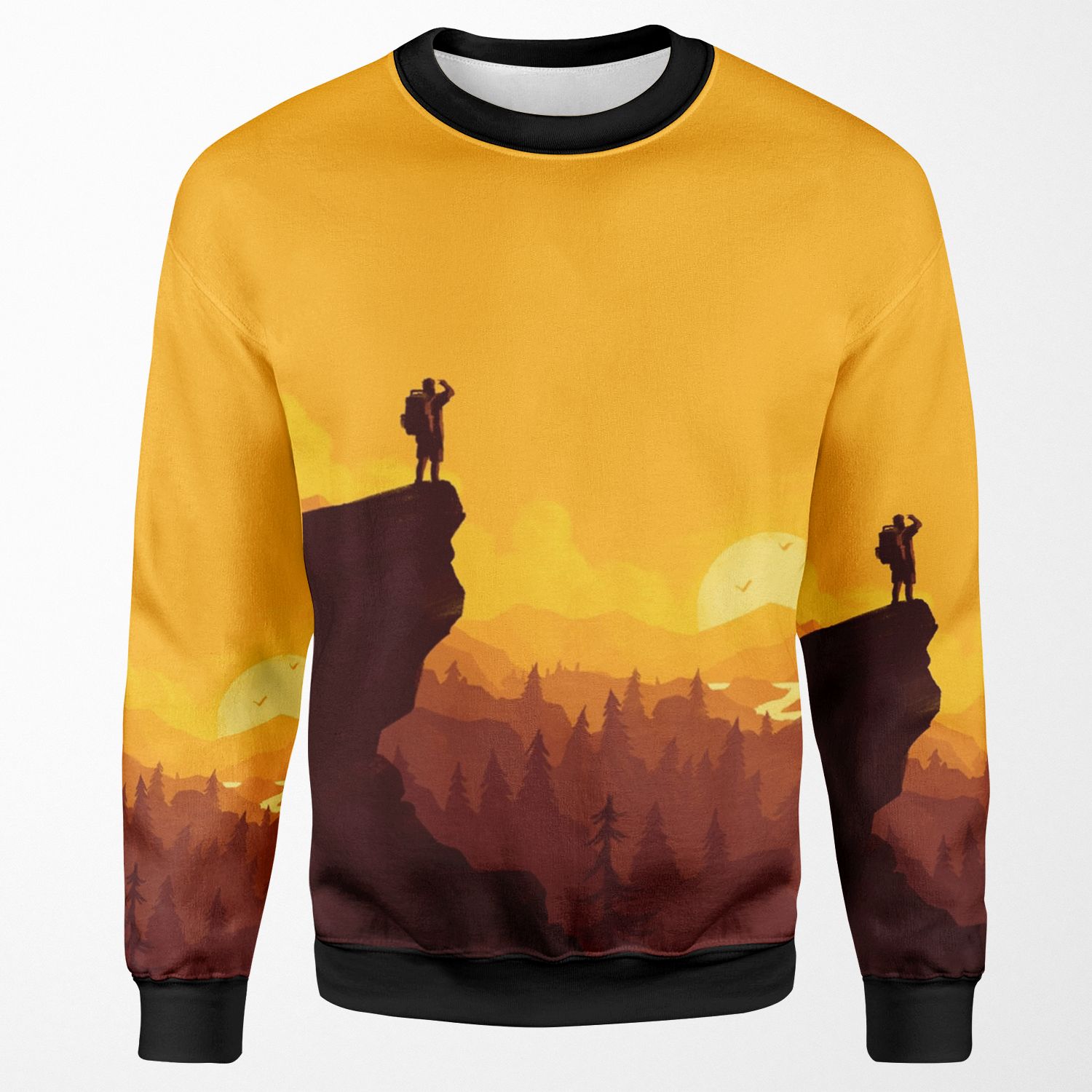 Firewatch Art Design 4K All-over-print Unisex Sweatshirt