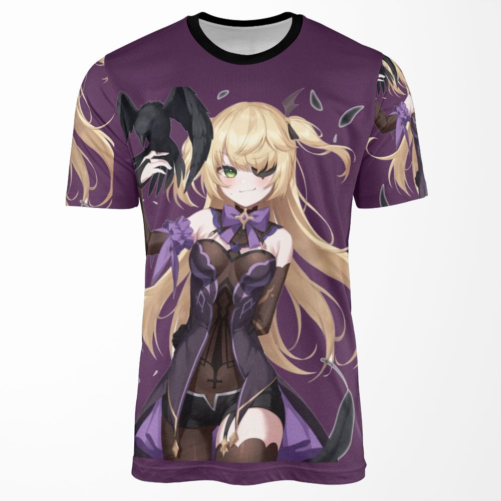 Fischl And Oz Genshin Impact All-over-print T-shirt