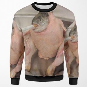 Fish In Chicken All-over-print Unisex Sweatshirt